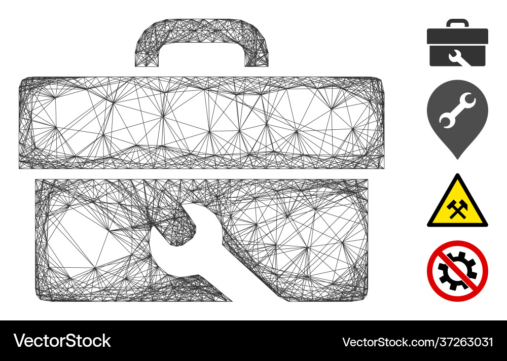 Linear tools mesh Linear tools mesh vector image