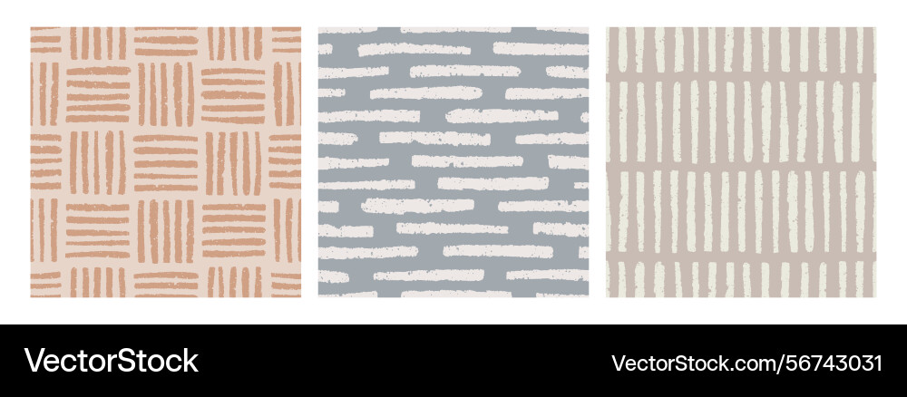 Seamless abstract patterns set in modern style Seamless abstract patterns set in modern style vector image