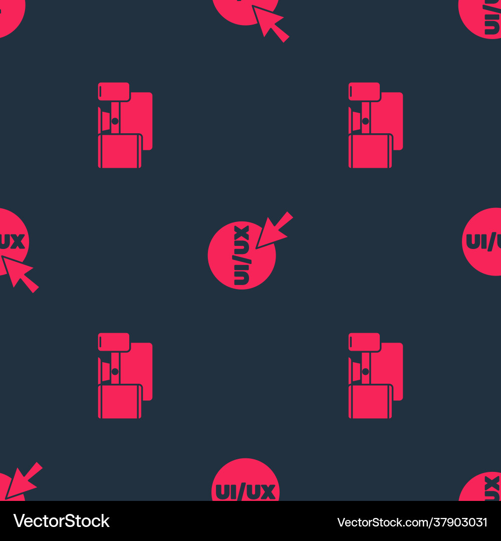 Set monitor mobile tablet and ui ux design Set monitor mobile tablet and ui ux design vector image