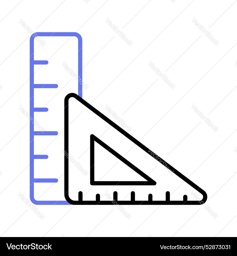 Tool for measurement or calculating length Vector Image