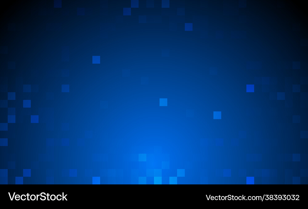 Abstract blue random pixel background design Abstract blue random pixel background design vector image