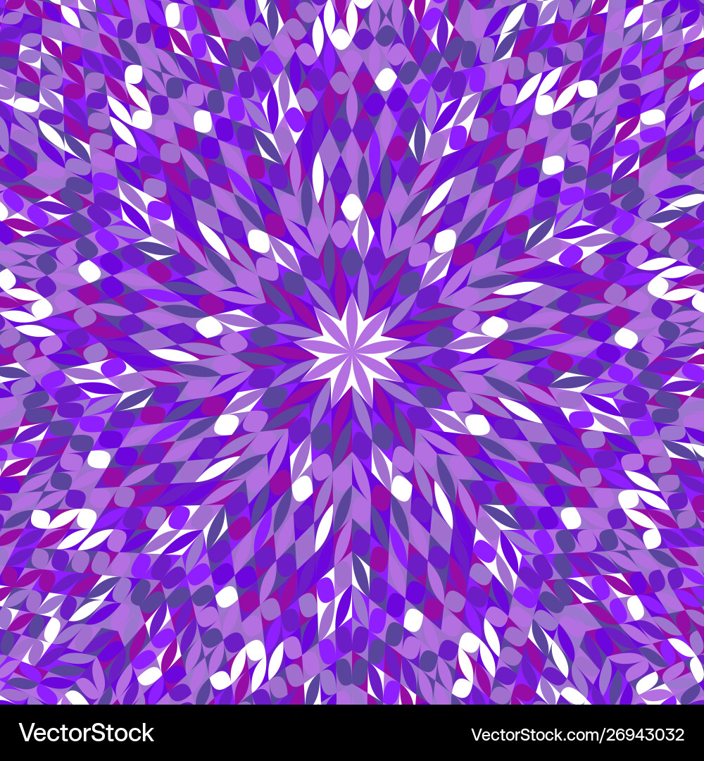 Abstract dynamic round tiled mosaic pattern vector image