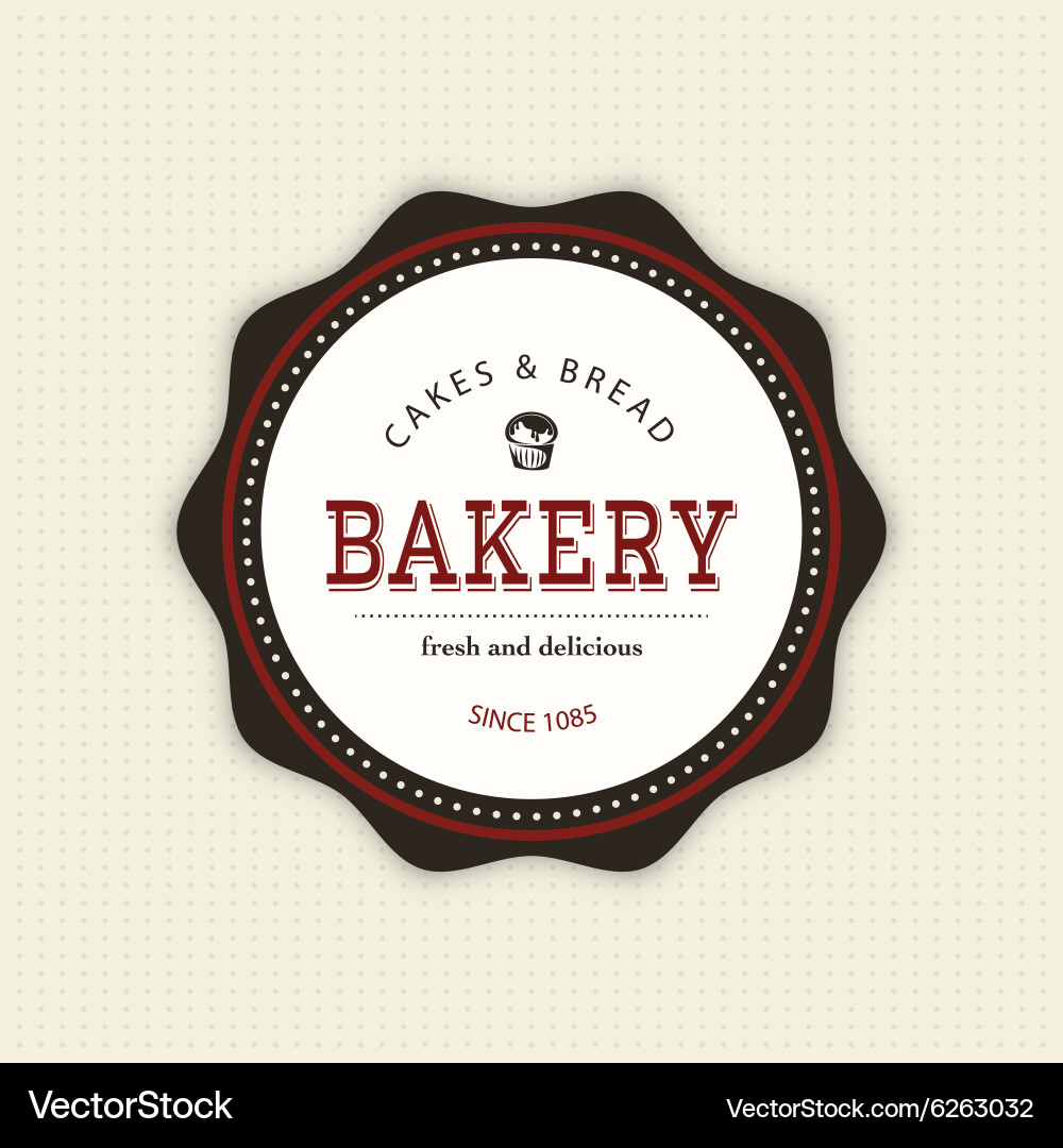 Bakery object Vector Image