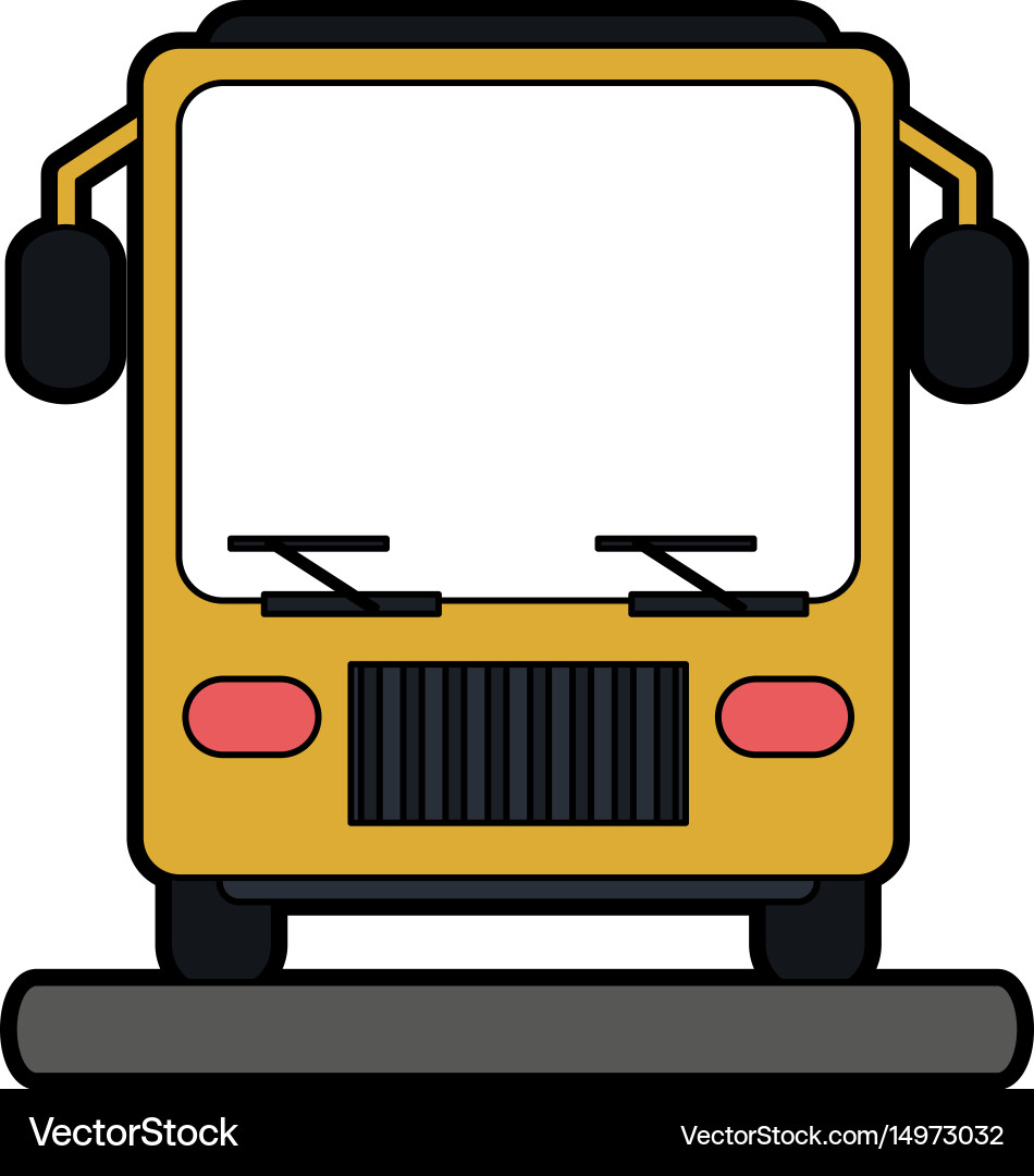 Bus sideview icon image Vector Image