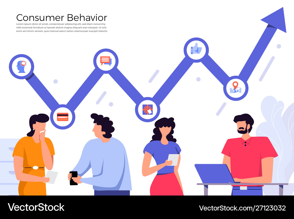 Consumer Insights & Analytics Royalty Free Vector Image