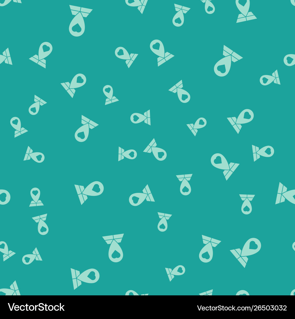 Green map pointer with heart icon isolated Green map pointer with heart icon isolated vector image