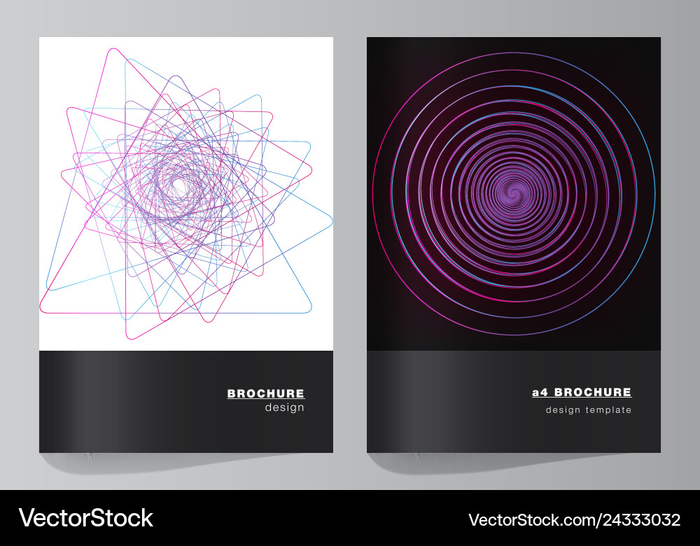 Layout of a4 format cover mockups design Layout of a4 format cover mockups design vector image