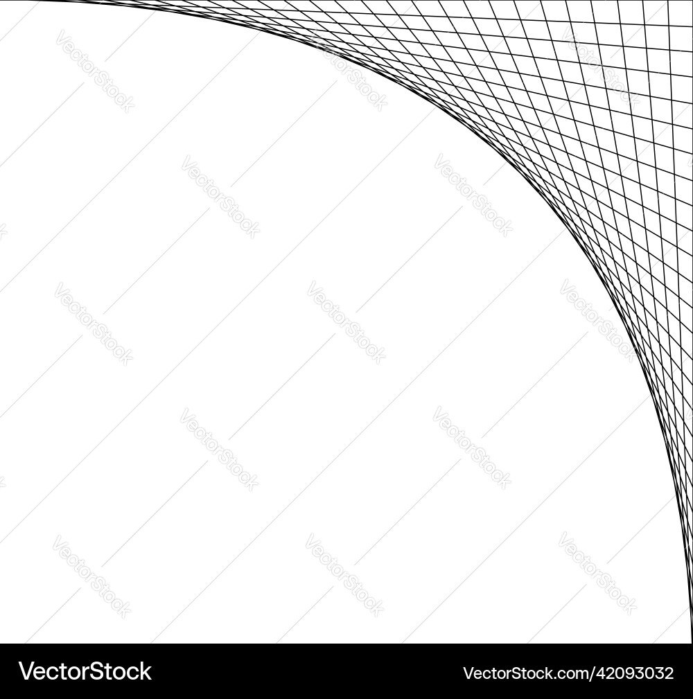 Netting intersecting lines grid mesh corners Netting intersecting lines grid mesh corners vector image