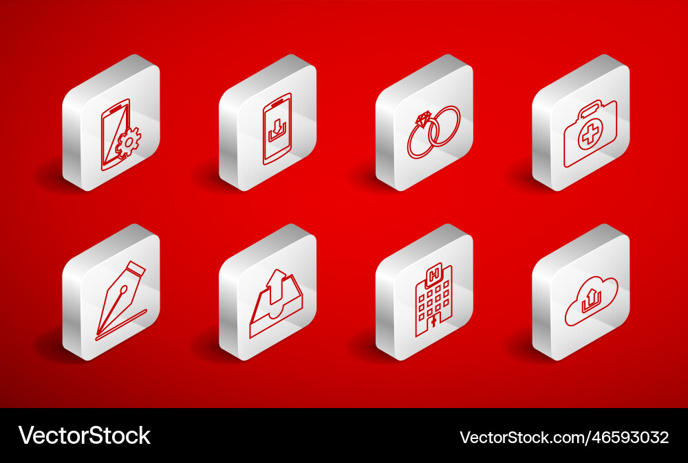 Set line cloud upload smartphone with download Set line cloud upload smartphone with download vector image