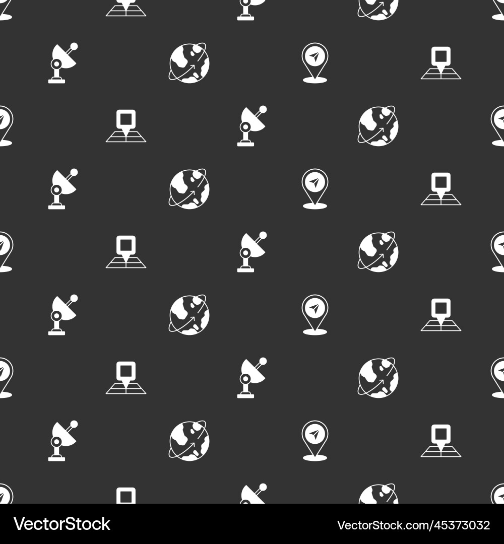 Set map pin folded with location marker Set map pin folded with location marker Vector Image