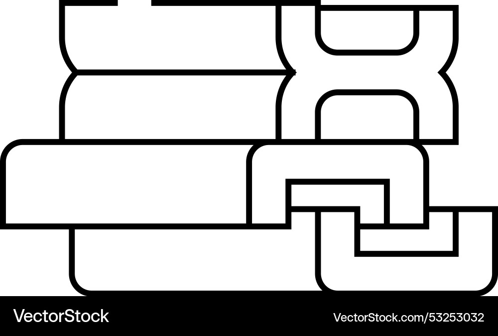 Support structures beams and channels building Support structures beams and channels building vector image