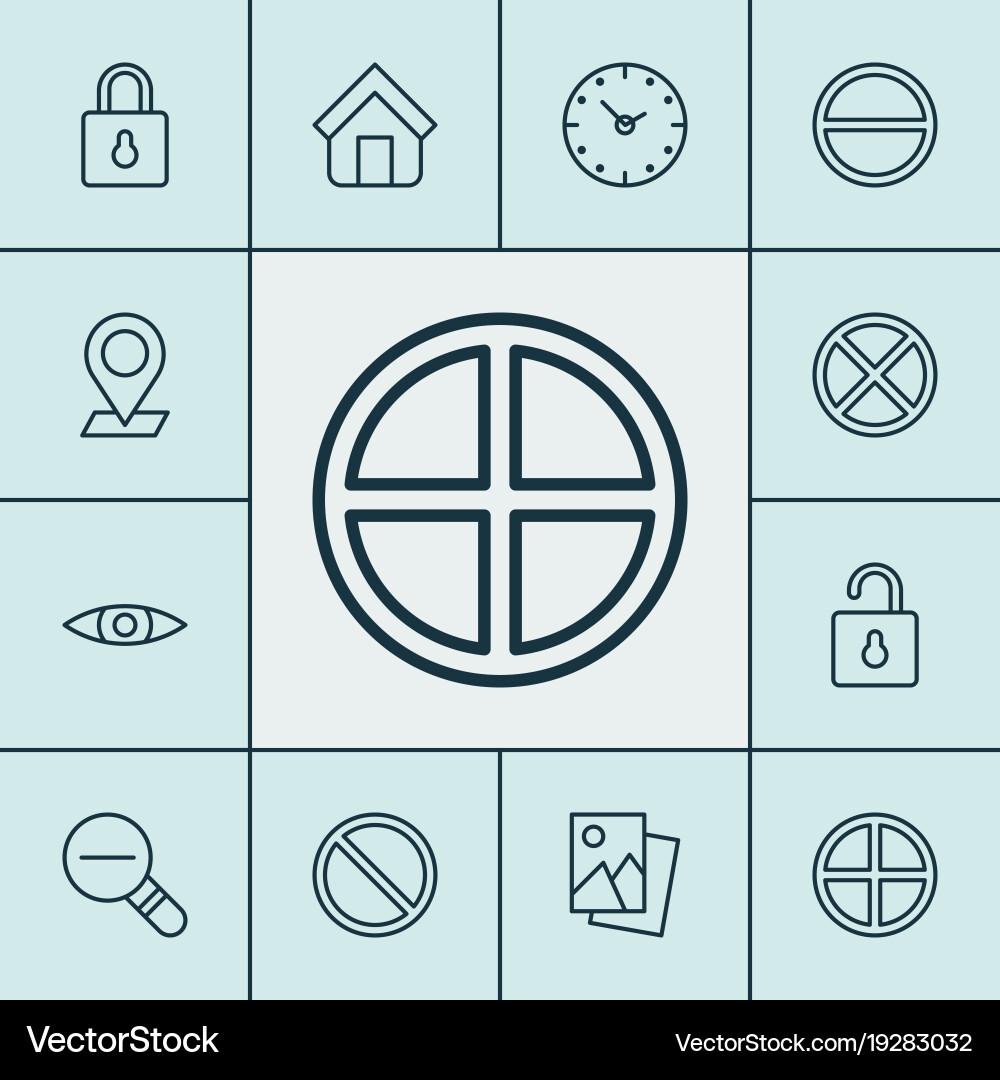 Web icons set with positive time obstacle vector image