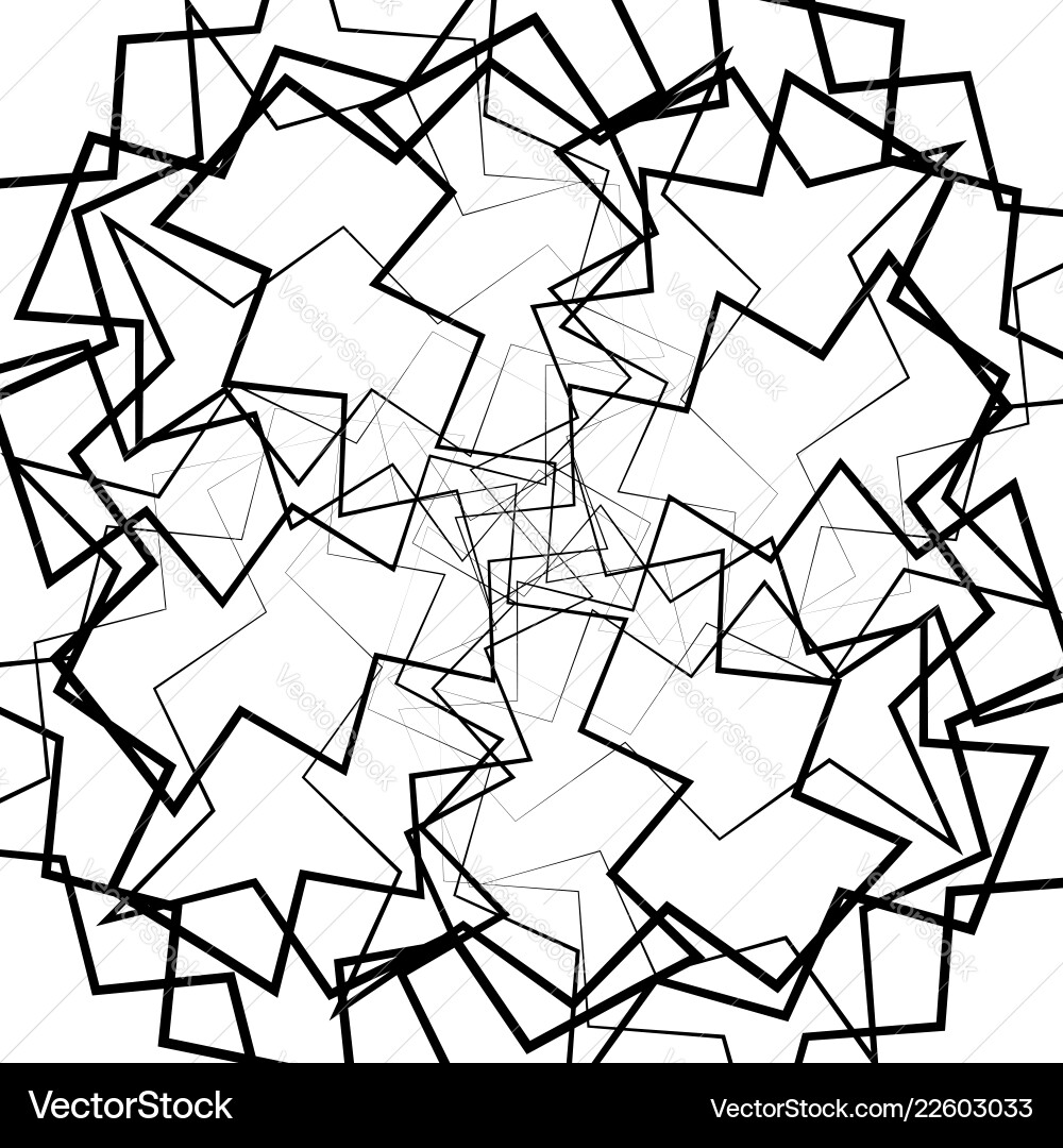 Abstract lines pattern with distortion black Abstract lines pattern with distortion black vector image