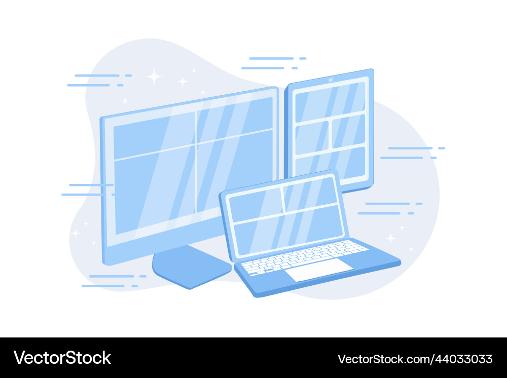 Adaptive web design responsive website Adaptive web design responsive website Vector Image