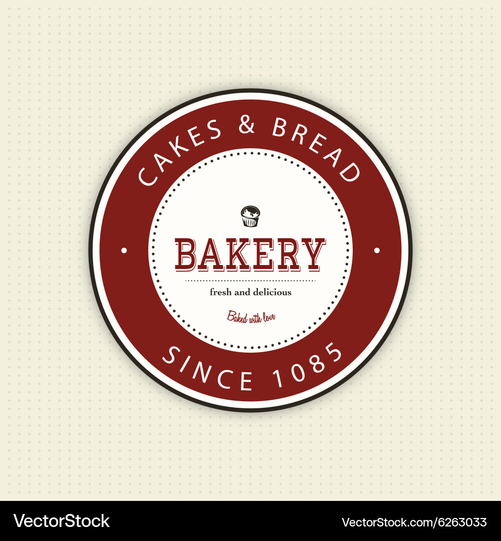 Bakery object Vector Image