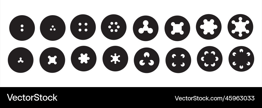 Basic pattern shape elements vector image