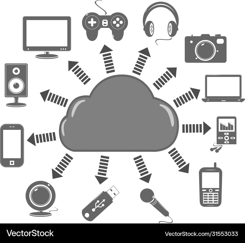 Cloud computing concept Cloud computing concept vector image