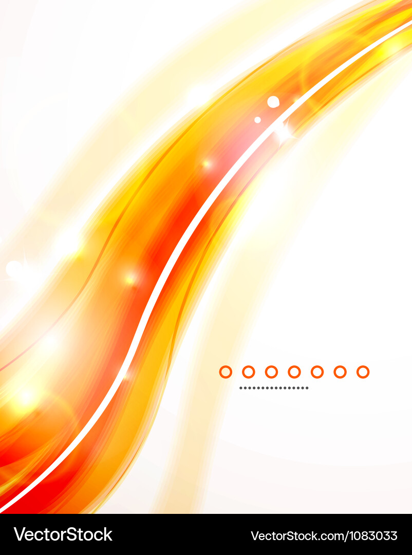 Dynamic Orange Abstract Background vector image