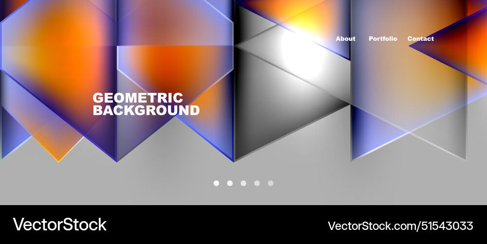 Gradient triangle geometric minimal wallpaper Vector Image