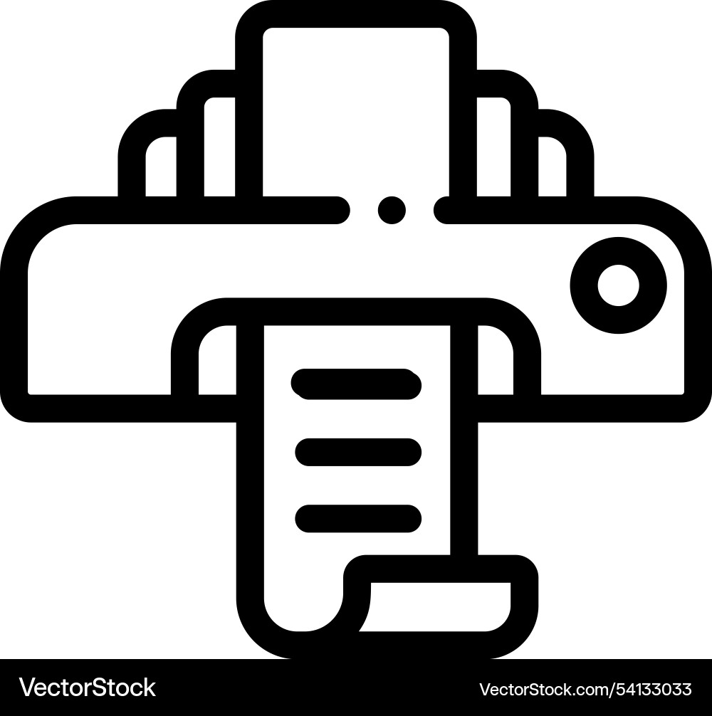 Ink icon thin linear style design isolated Ink icon thin linear style design isolated vector image
