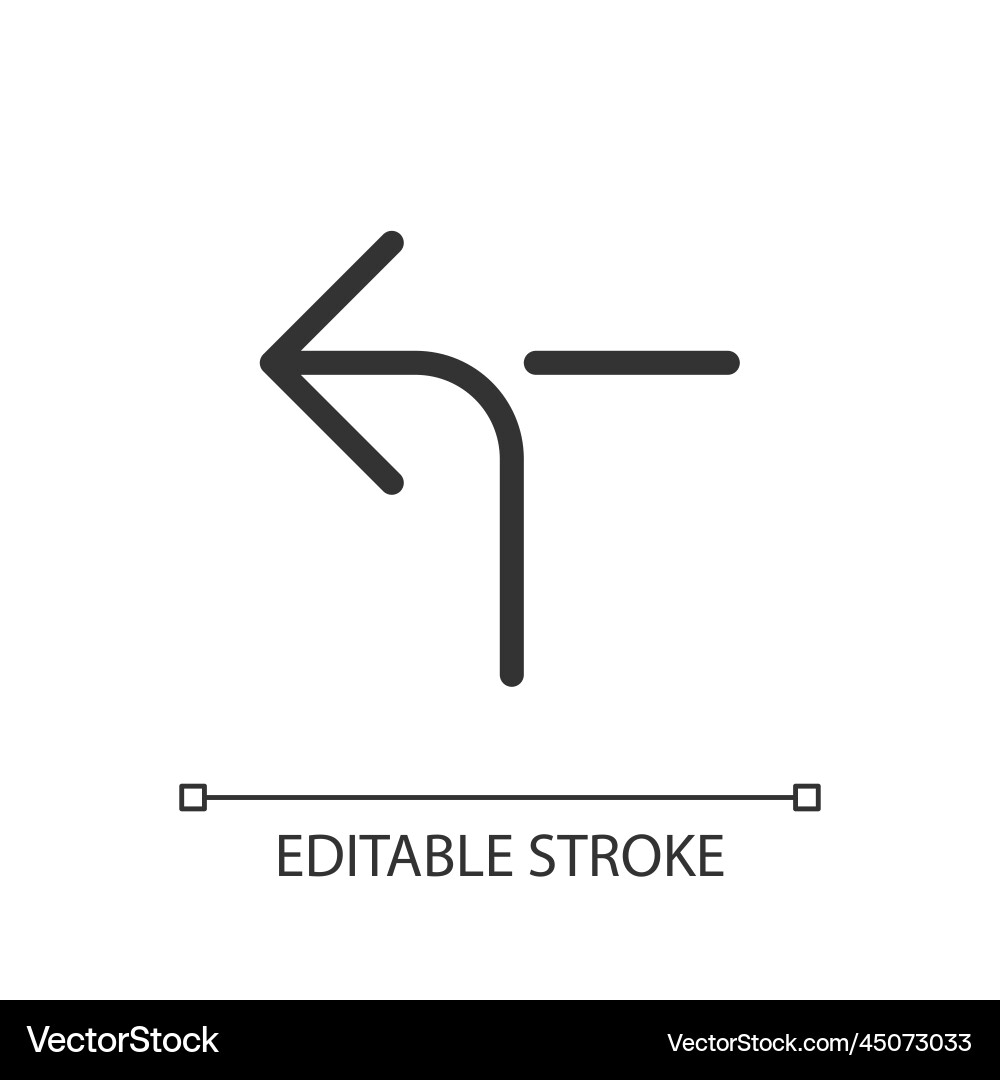 Left horizontal alignment sign pixel perfect Vector Image