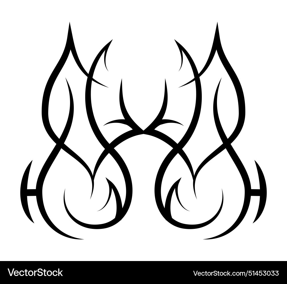 Neo abstract tribal tattoo Neo abstract tribal tattoo vector image