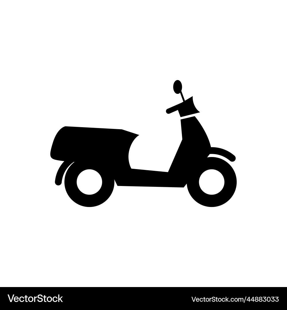 Scooter simple side view icon Scooter simple side view icon vector image