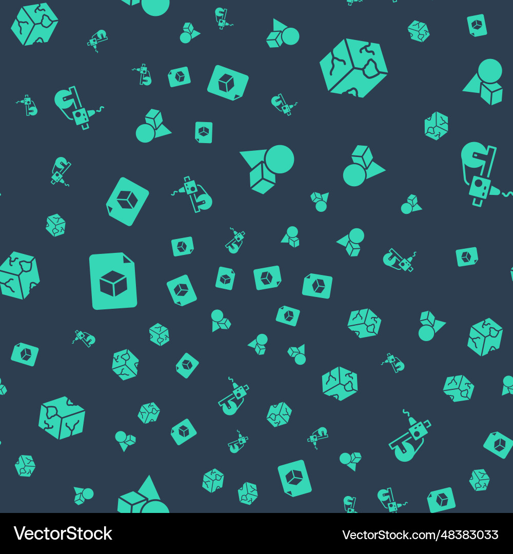 Set basic geometric shapes isometric cube file Set basic geometric shapes isometric cube file vector image