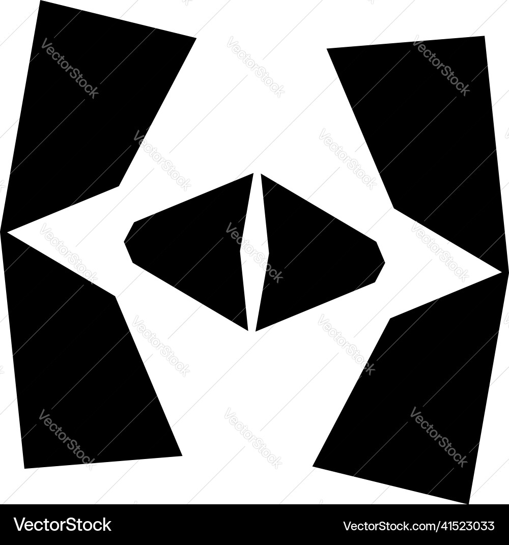 Simple abstract geometric forms shapes random Vector Image