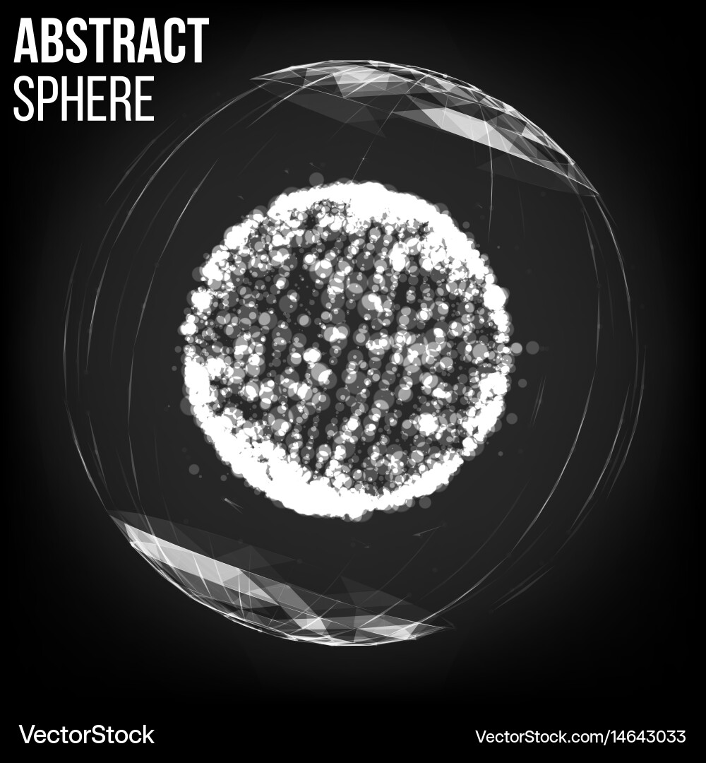 Splash particles connection structure abstract Vector Image