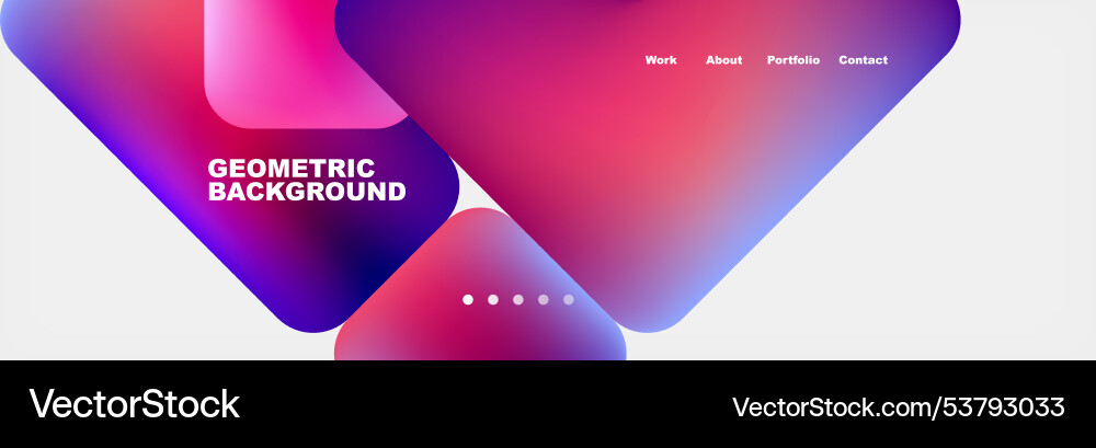 Square internet web page design template Square internet web page design template vector image