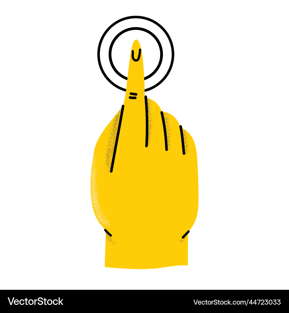 Touch screen gesture icon hand click Vector Image