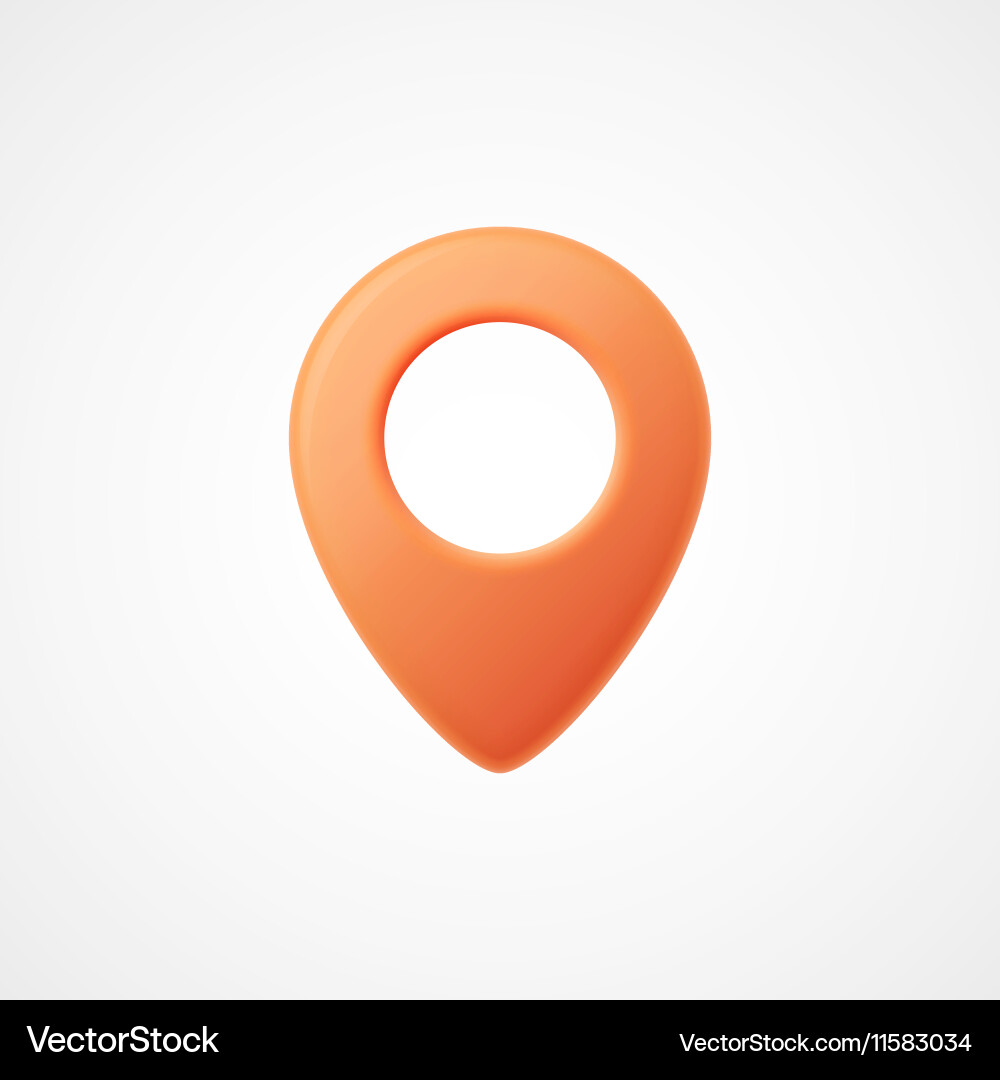 3D Map Pointer Markers vector image