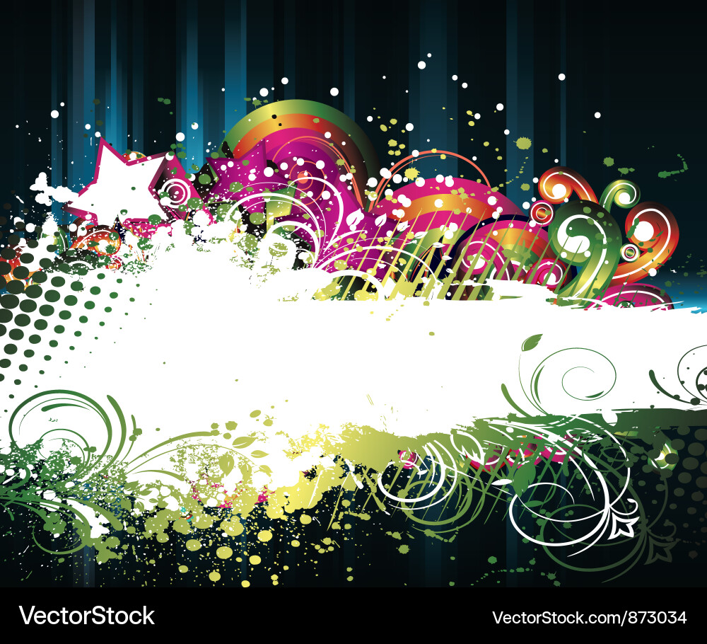 Abstract floral Vector Image