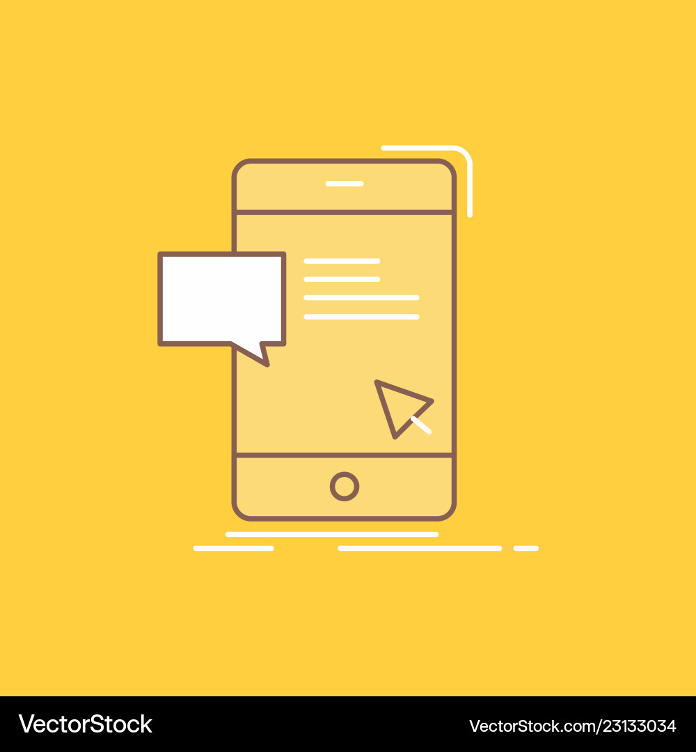 Bulk dialog instant mail message flat line filled Bulk dialog instant mail message flat line filled vector image