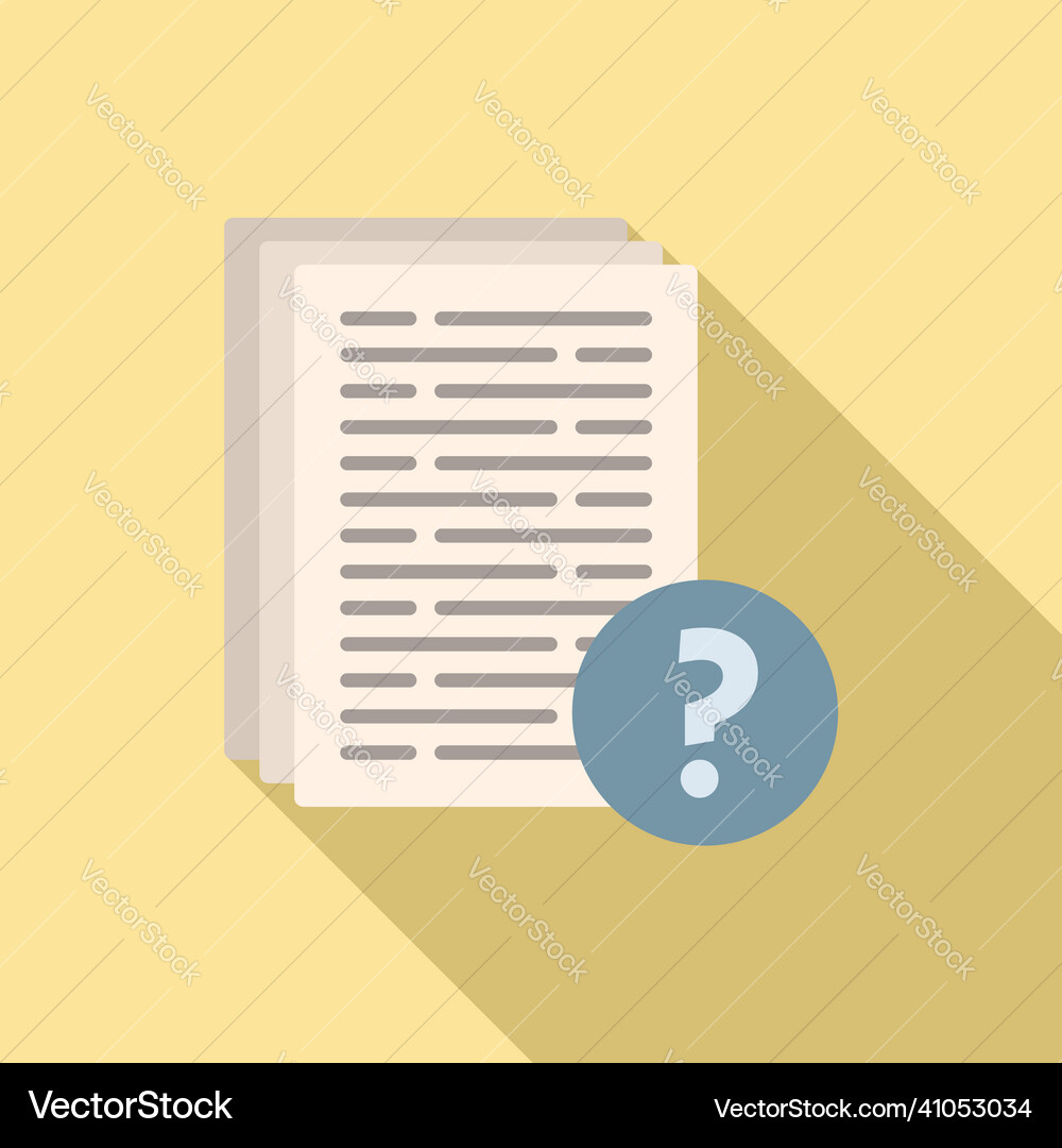 File stack request icon flat information File stack request icon flat information vector image