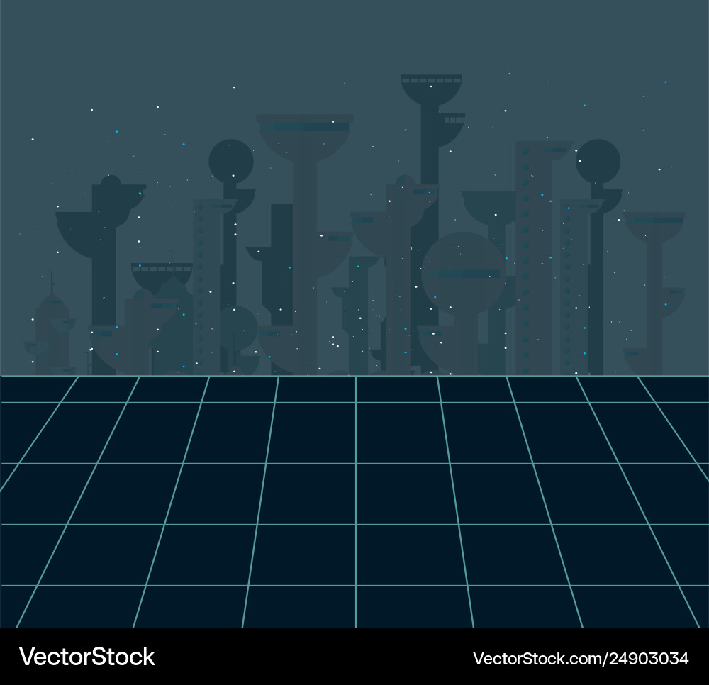 Future building architecture Vector Image