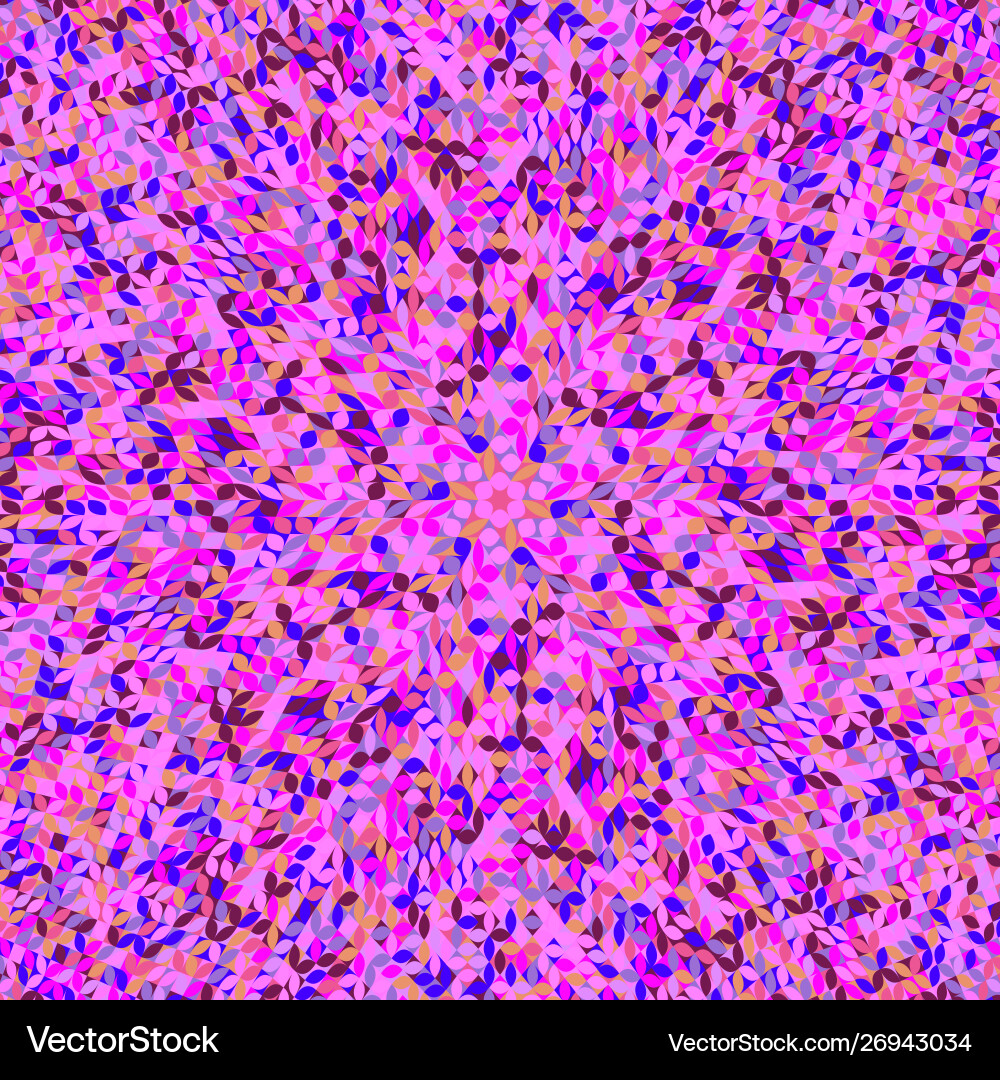Hypnotic abstract circular burst pattern Vector Image