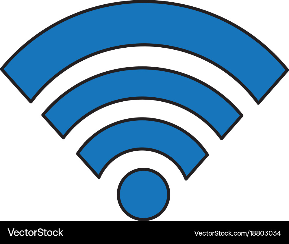 Isolated wifi design vector image