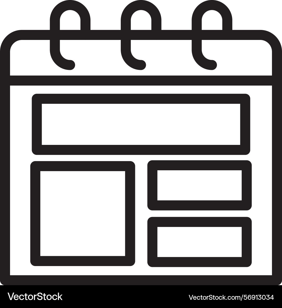 Template linear style icon design vector image