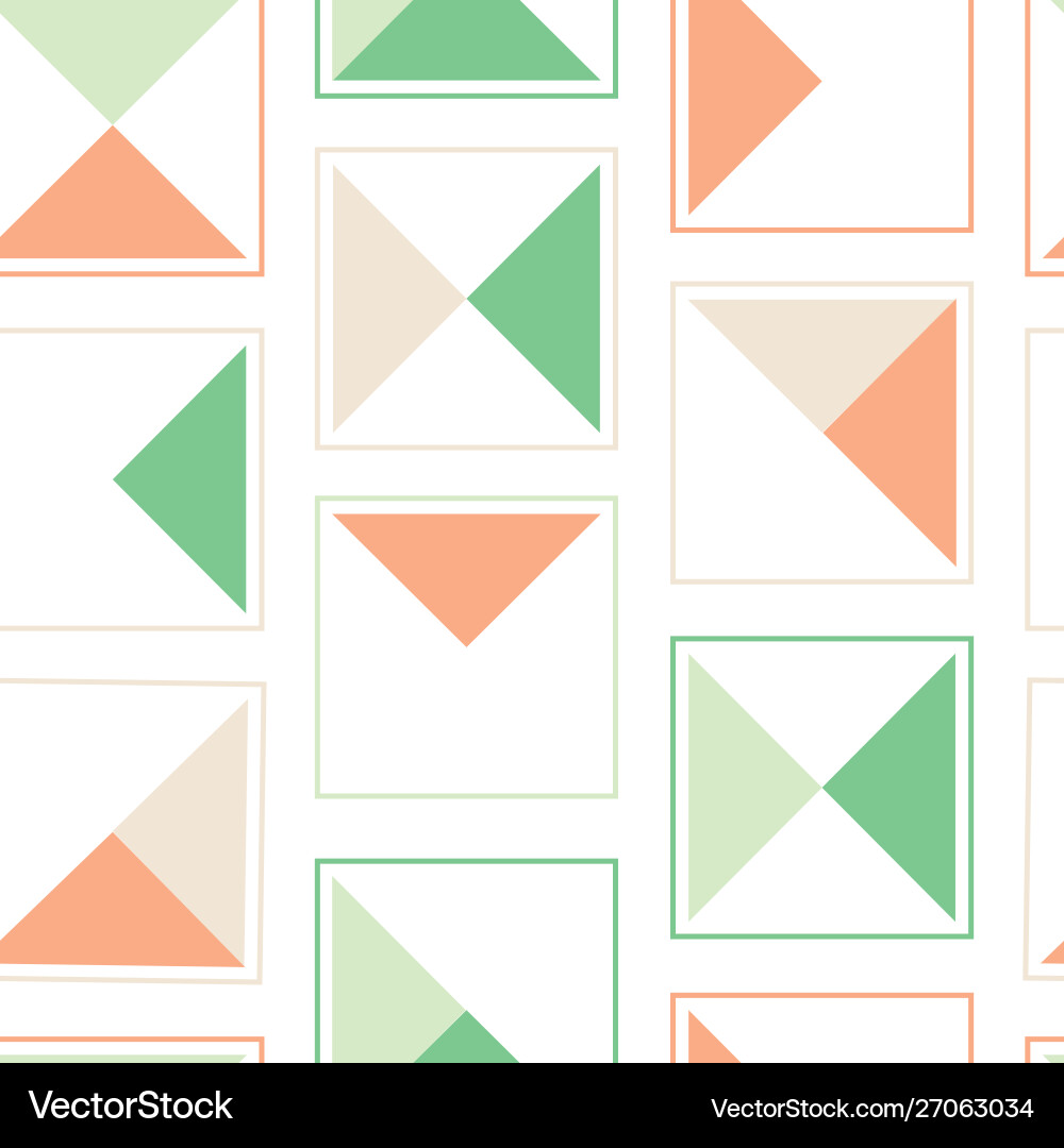 Triangle block seamless pattern Triangle block seamless pattern vector image