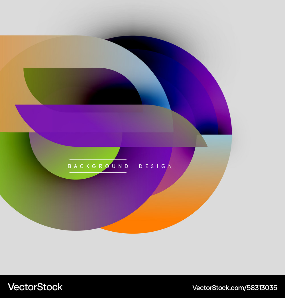 Abstract colorful layers create dynamic visual Abstract colorful layers create dynamic visual Vector Image