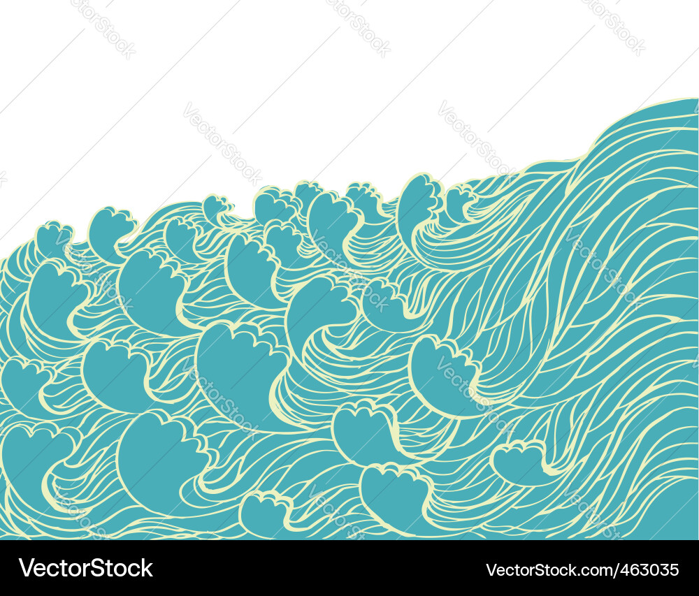 Abstract Wave Pattern Vector Image