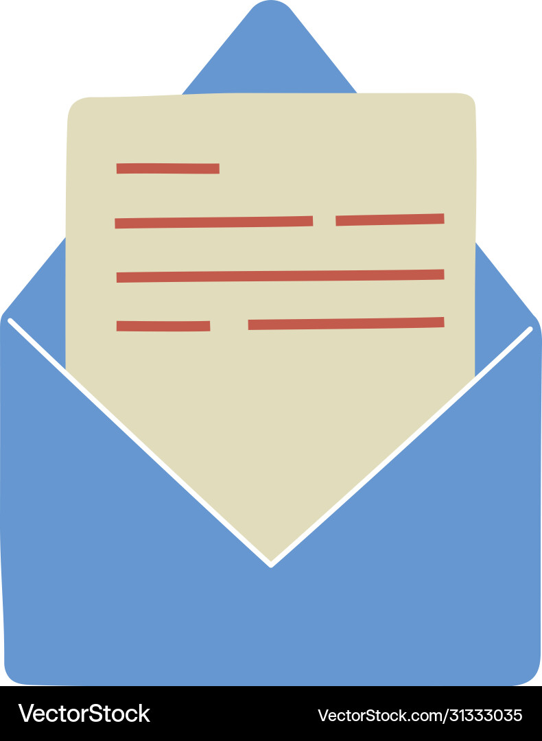 Envelope message design Envelope message design vector image