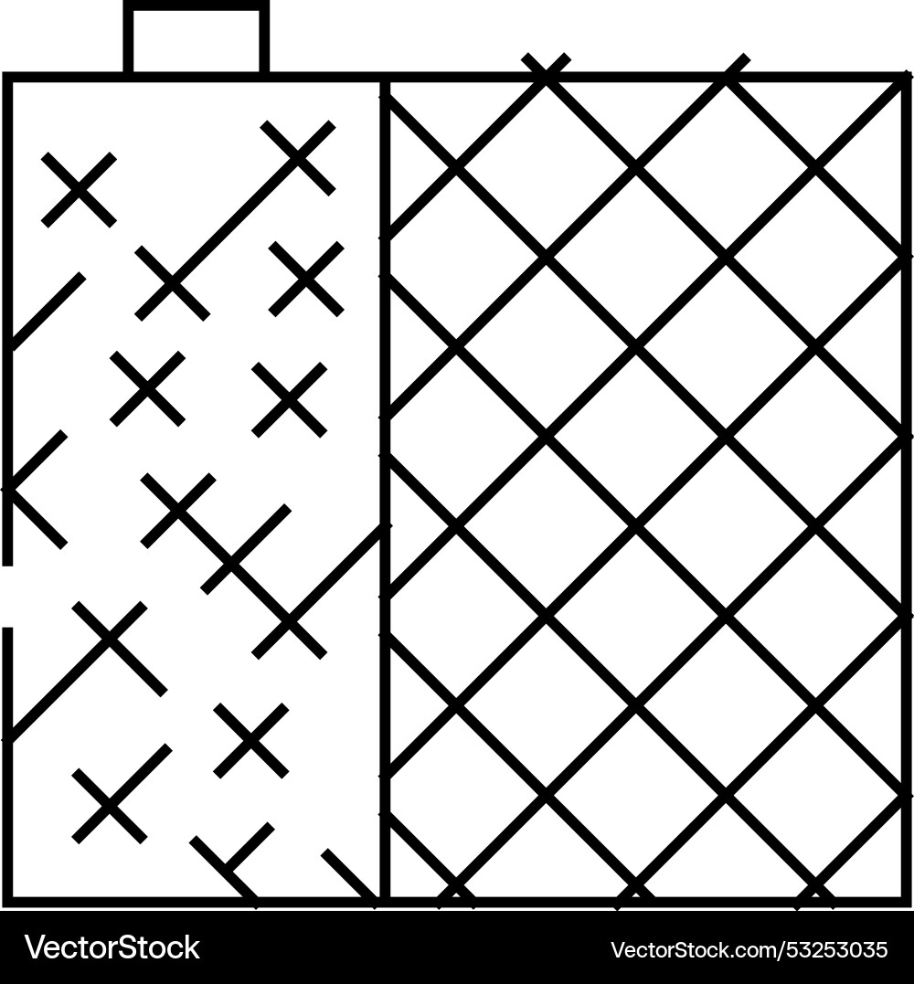Grid building material line icon Grid building material line icon vector image