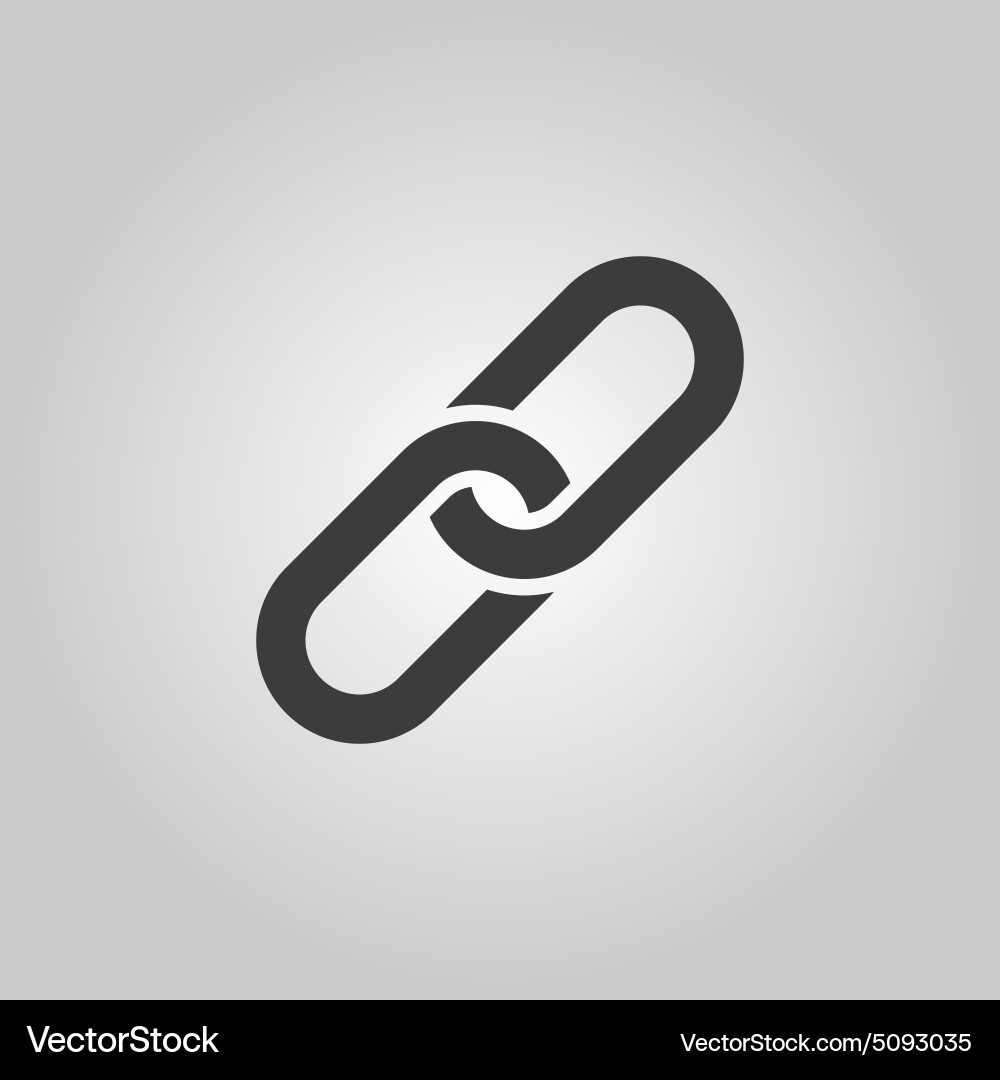 Linked Connection Symbol vector image