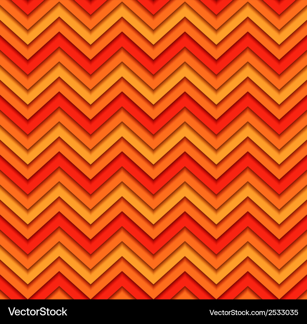 Orange Zigzag Pattern vector image