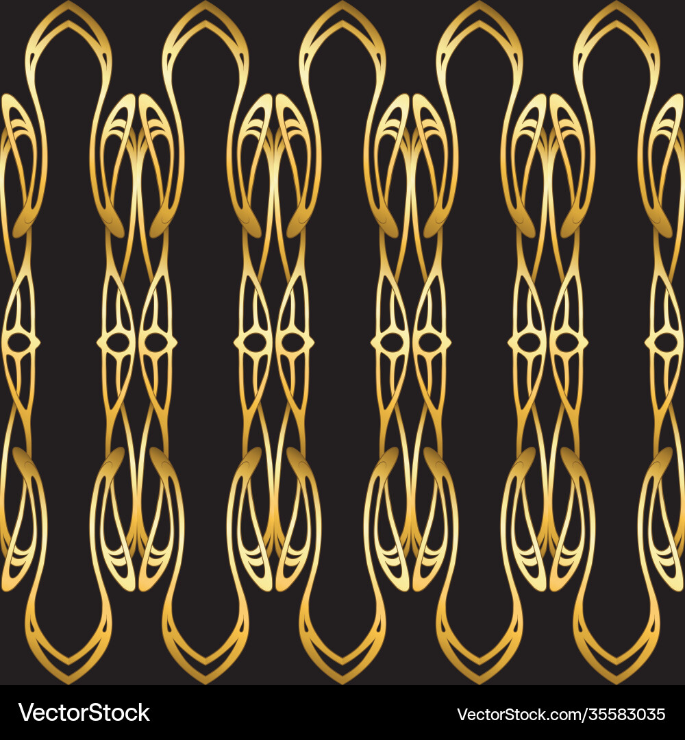 Seamless pattern background in art nouveau style Seamless pattern background in art nouveau style vector image