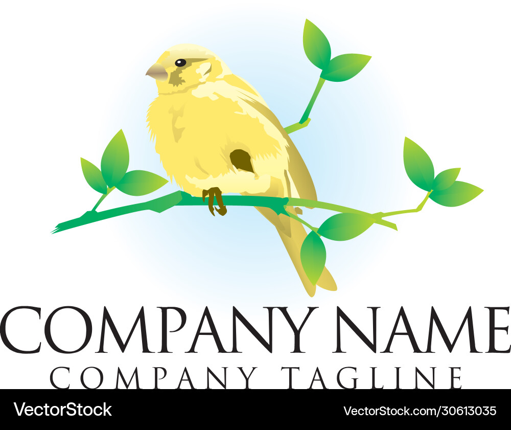 Sparrow on twig Vector Image