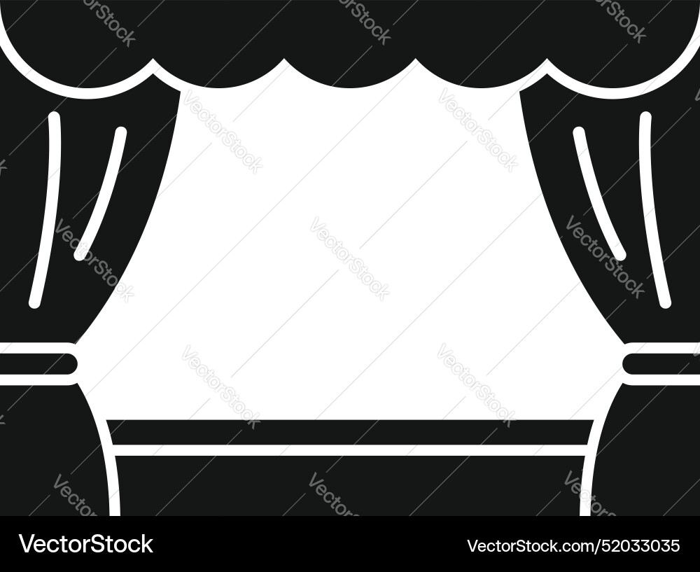 Theater stage with curtains open and empty scene Theater stage with curtains open and empty scene Vector Image